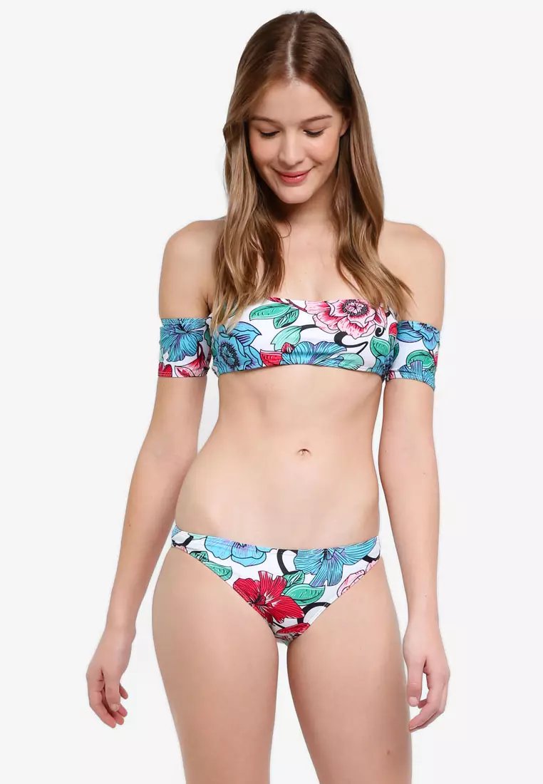 Bardot top swimsuit on sale