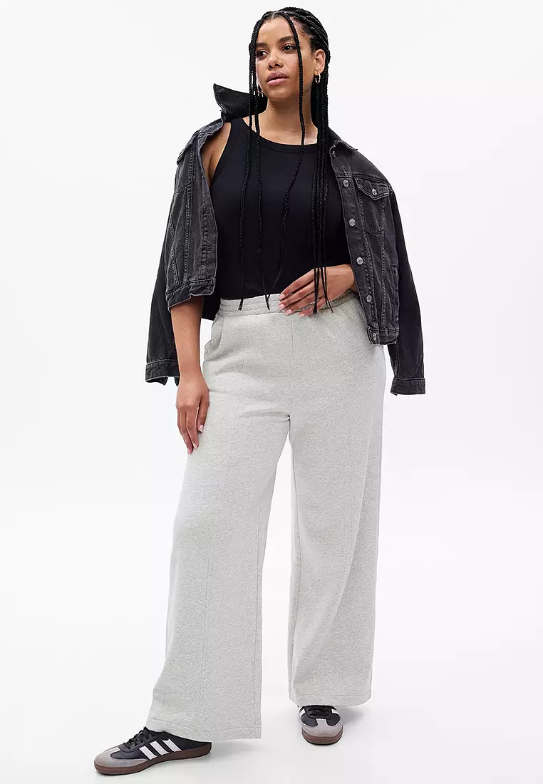Front Seam Wide Leg Pants