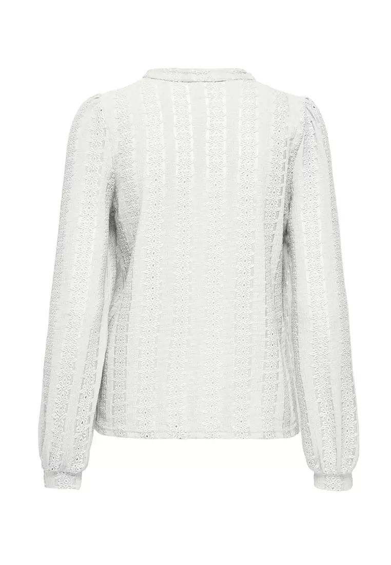 Long Sleeve Split Jersey Top