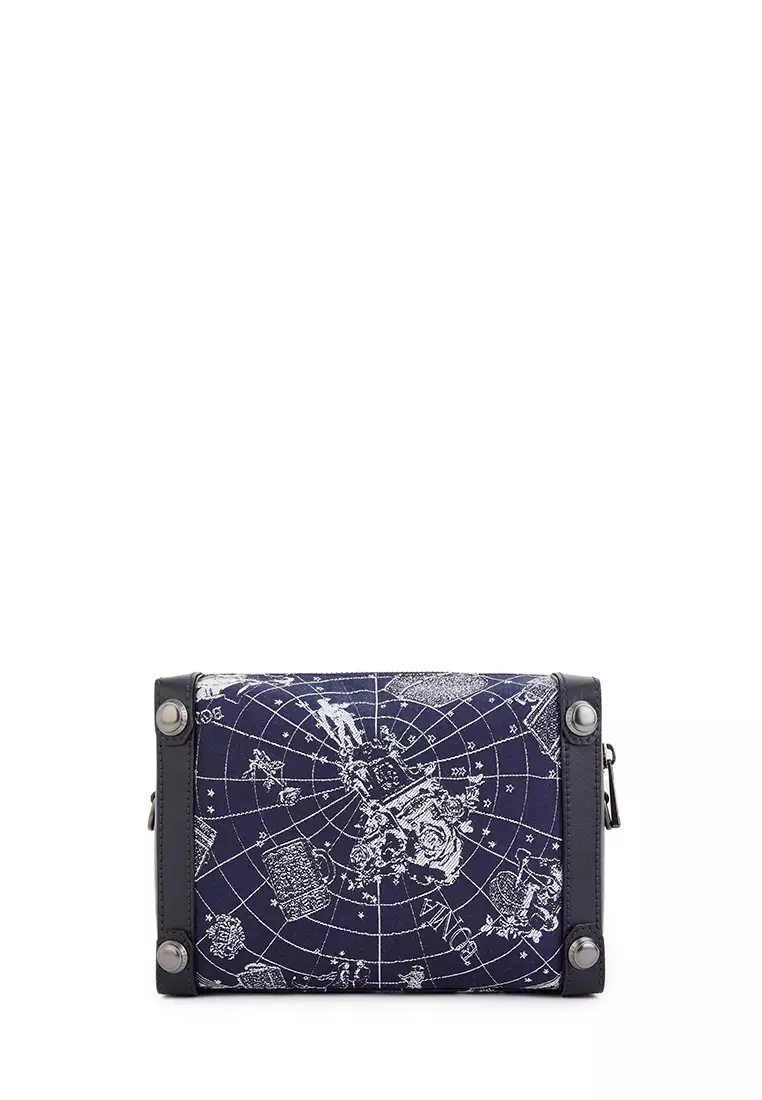 Navy Blue Monde Small Crossbody Bag
