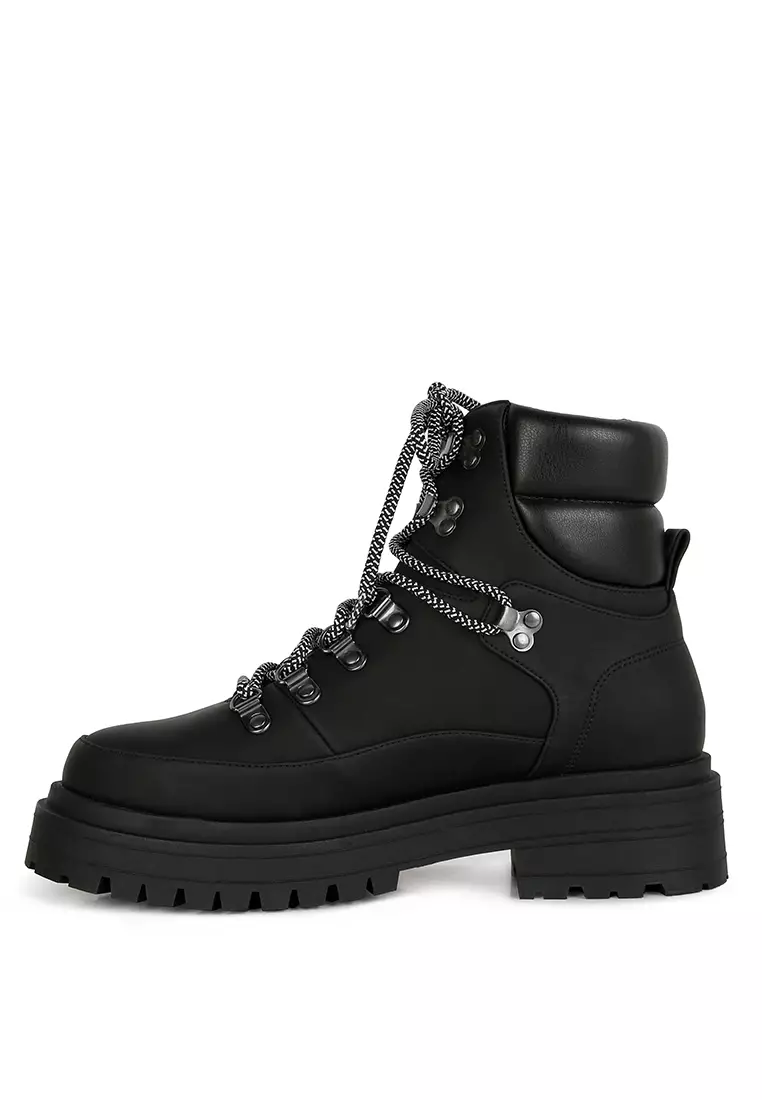 Chunky platform clearance biker boots
