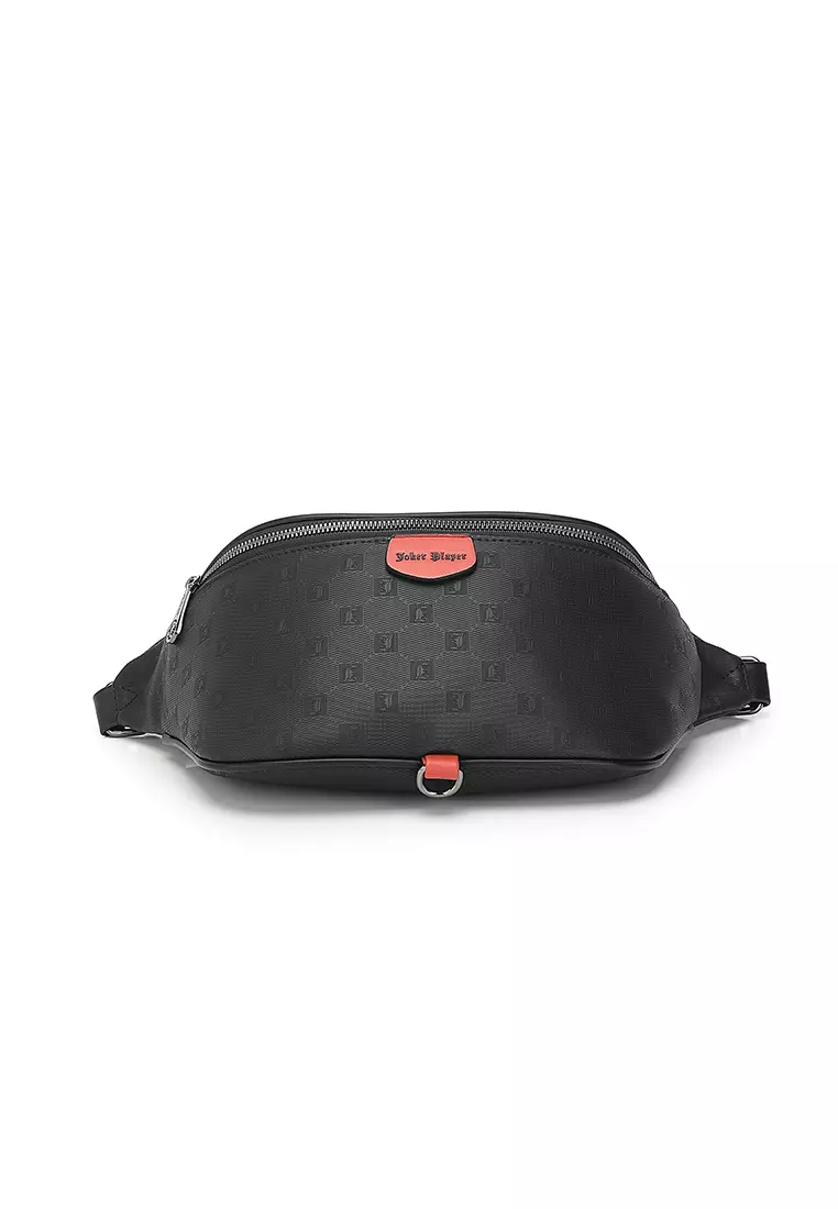 Men's Waist Bag / Belt Bag / Chest Bag (腰包 / 背囊) - 黑色