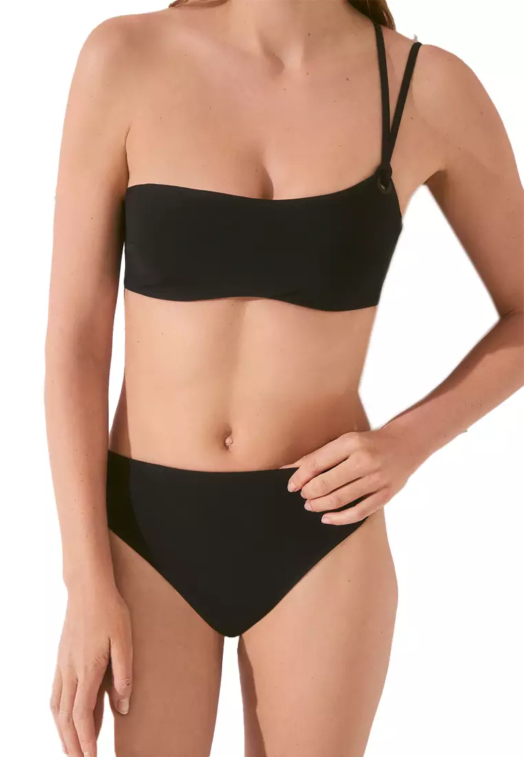 Black High-Waist Shaping Bikini Panty