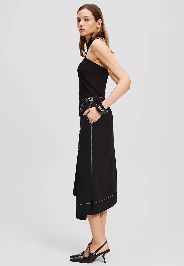 Contrast Stitch Skirt