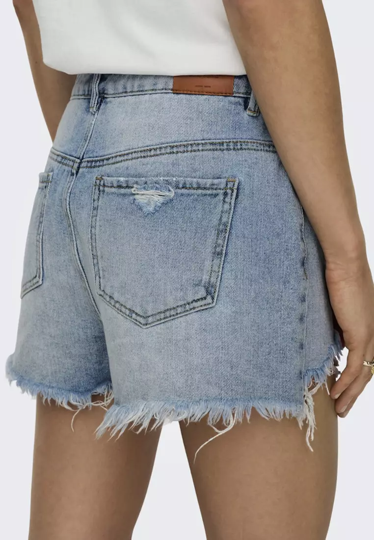High Waist Denim Shorts