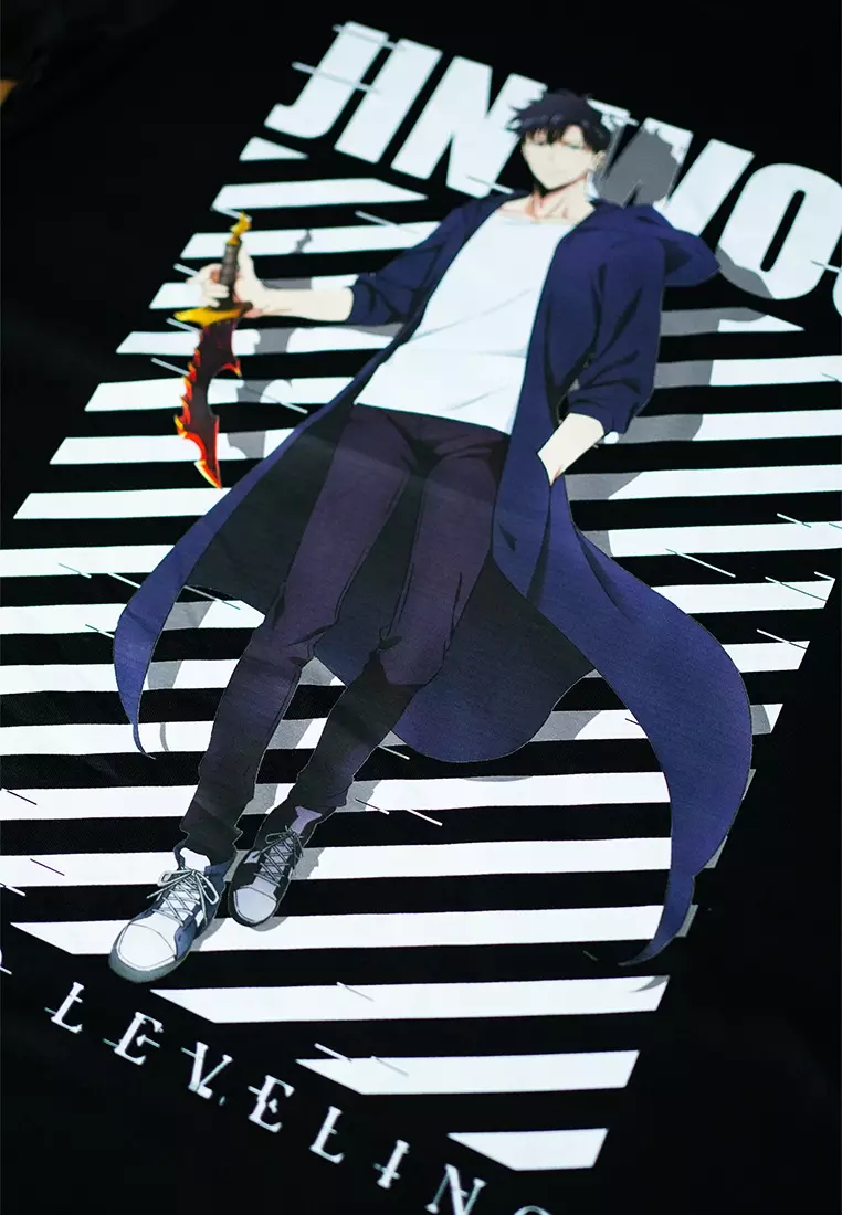 Ryusei x Solo Leveling | Tshirt Sung Jinwoo Black
