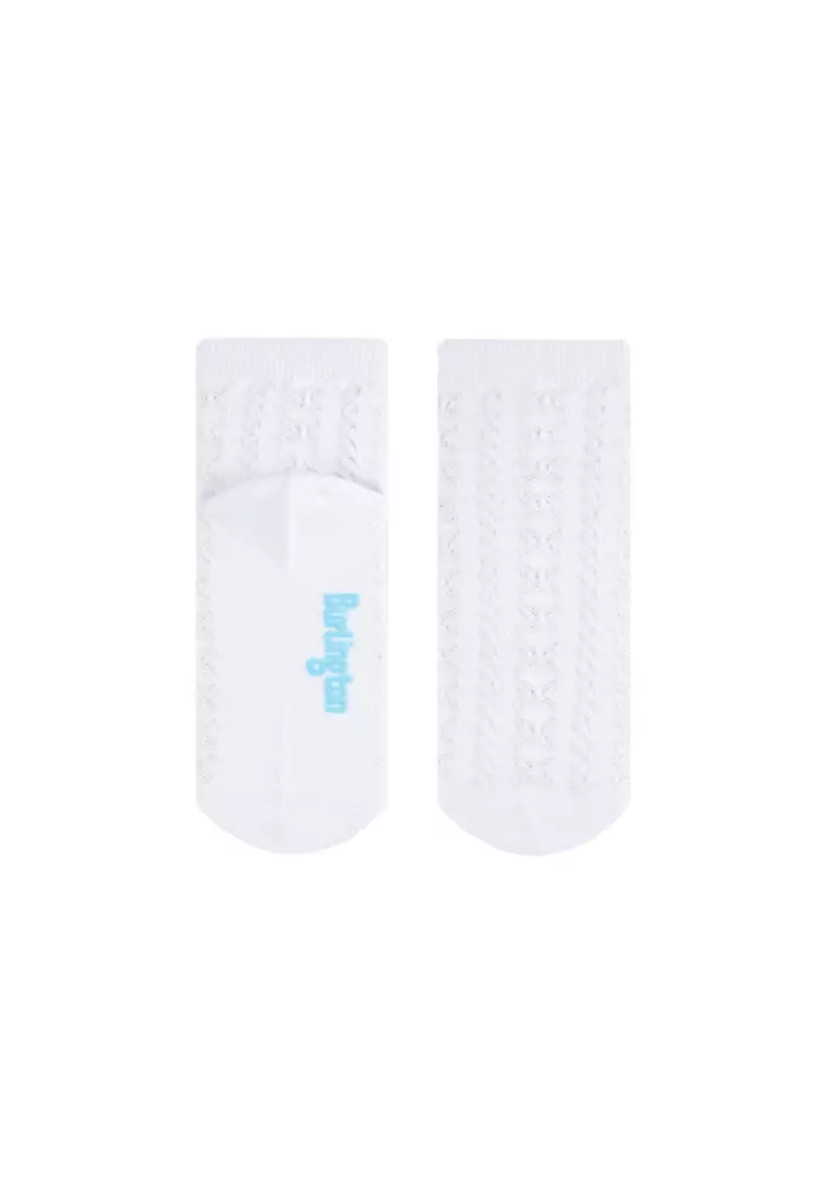 Burlington Children's Embossed Cotton Thin Casual Ankle Socks 3 pairs in a pack BGCMG1