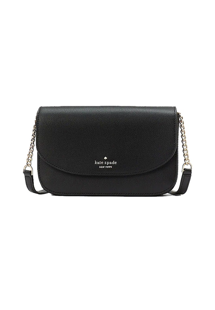 Kate Spade Kate Spade Kristi Flap Crossbody Bag Black KA698 ZALORA