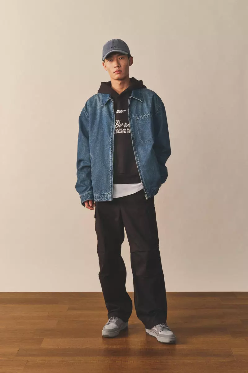 Loose Fit Denim utility jacket