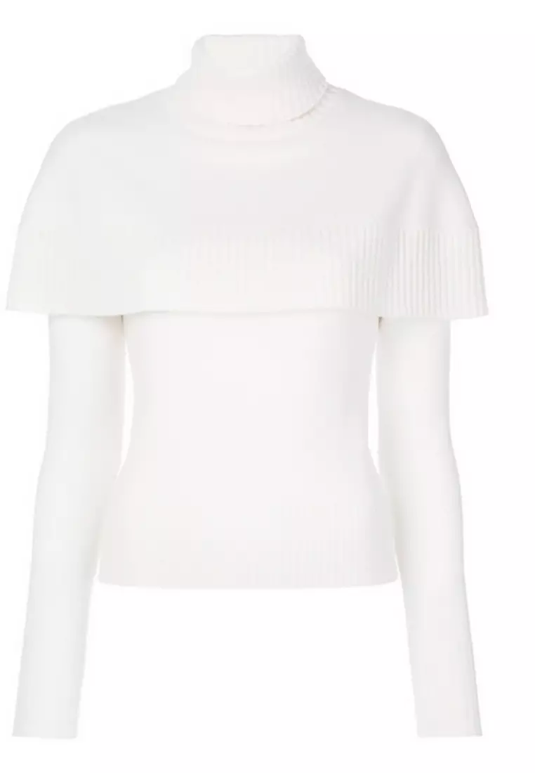 White sweater outlet cape