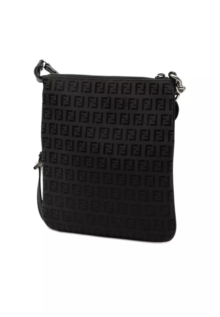 Pre-Loved Fendi Zucchino Canvas Crossbody