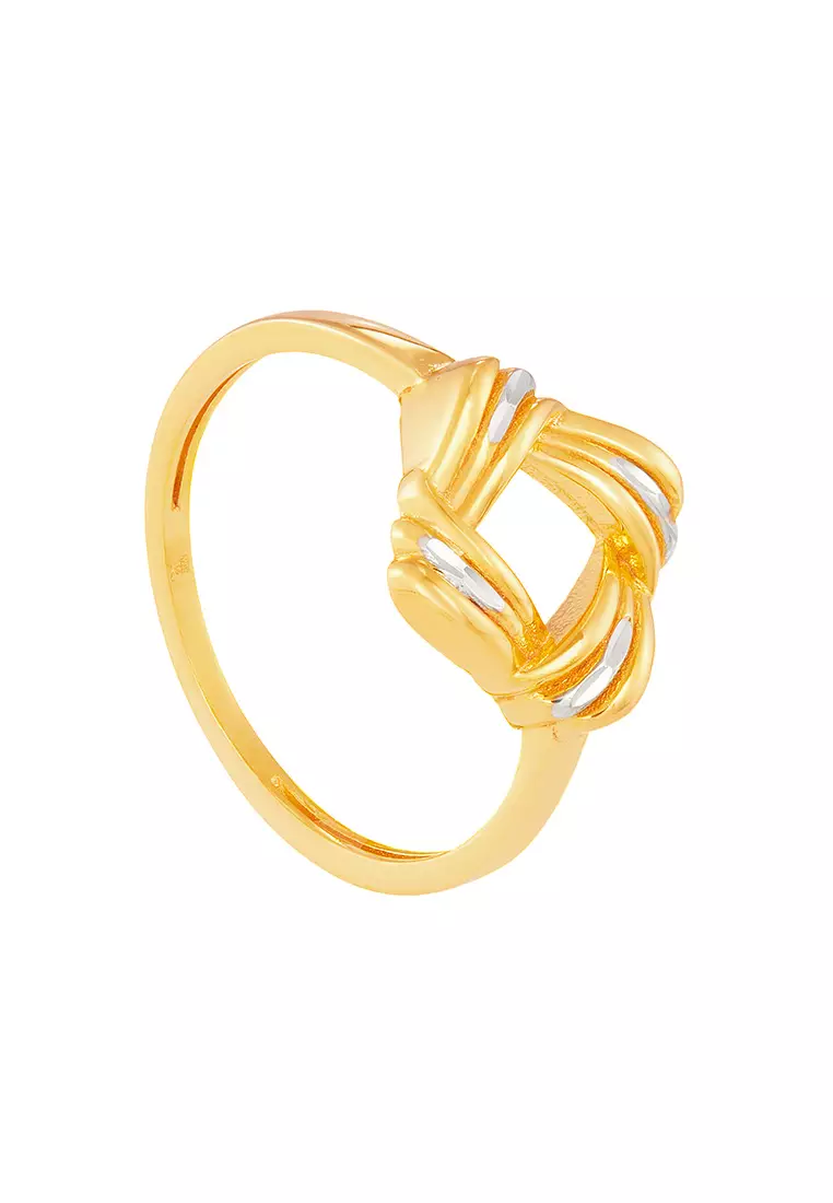 HABIB Oro Italia 916 Yellow and White Gold Ring GR56620924(YW)-BI (22K Gold)