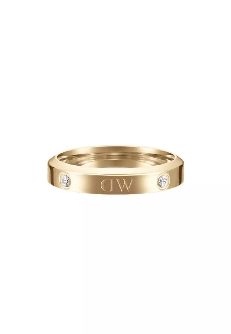 Classic Ring Lumine Gold - DW OFFICIAL - Ring for Women and Men - Stainless steel Crystal stones ring