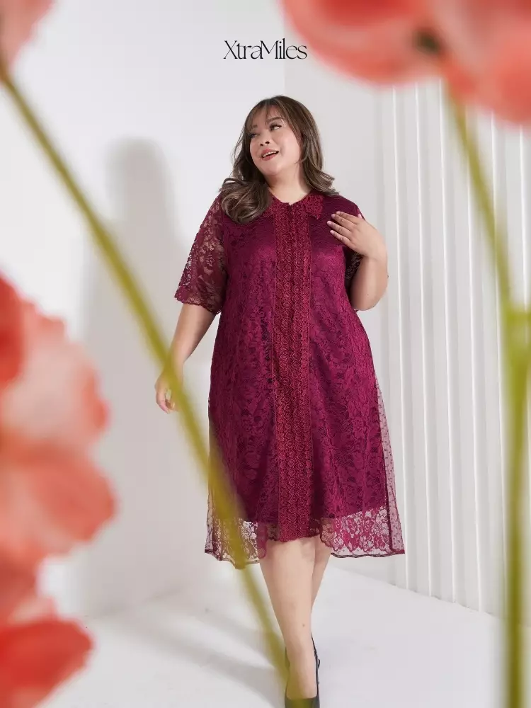 xtramiles Ladies dress leonore dress dark cherry