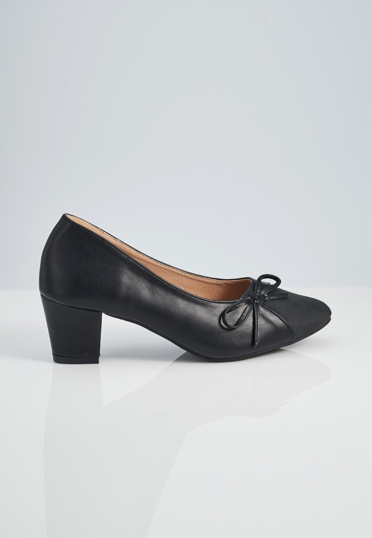 POLO HILL Ladies Round Toe Bow Tie Heels