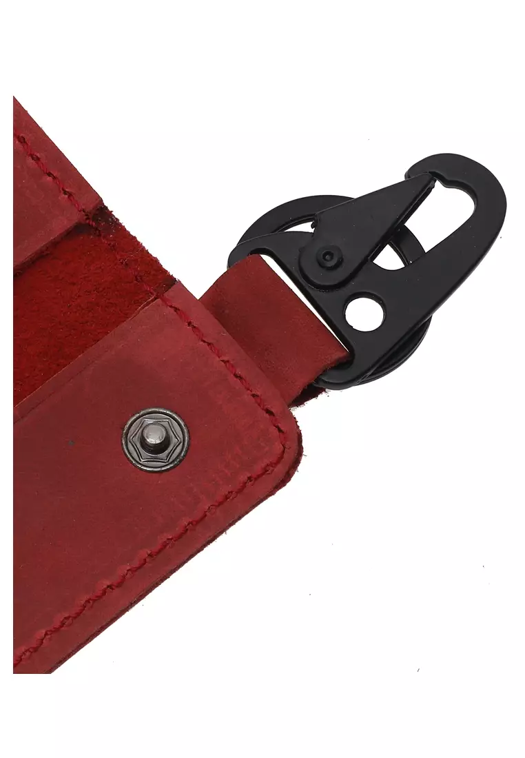 Elgreno Wallet STNK Gantungan Kunci Mobil Motor Handmade Material Genuine Leather Kulit 312 ORIGINAL - Maroonch