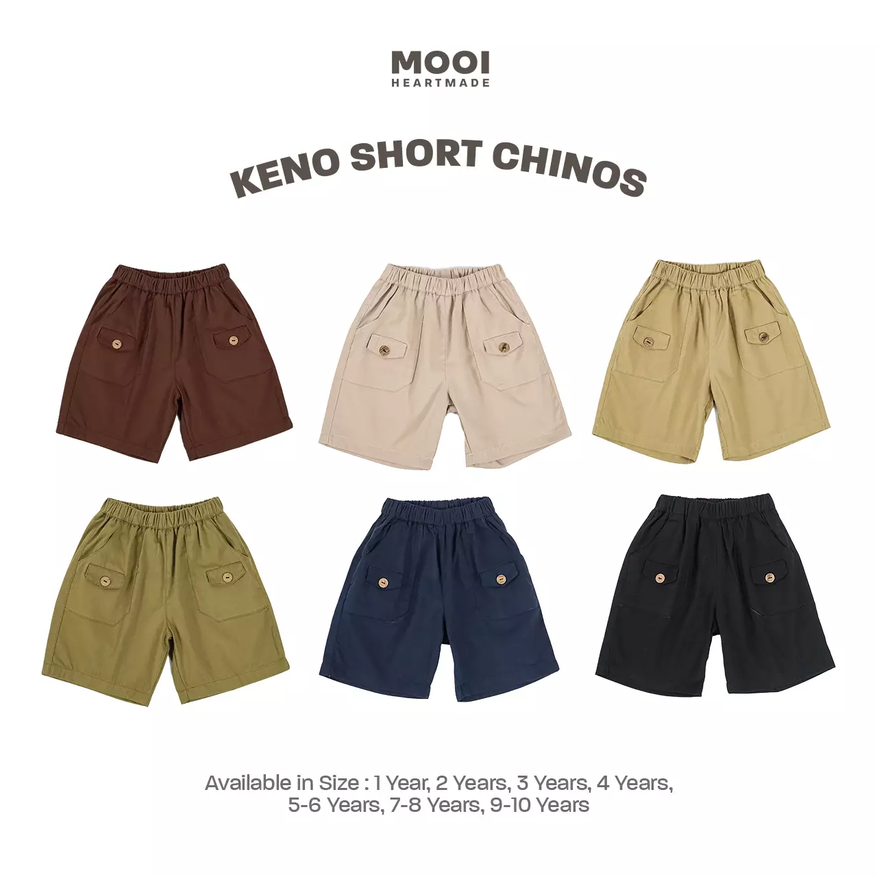 Mooi Celana Pendek Keno Short Chinos - Navy