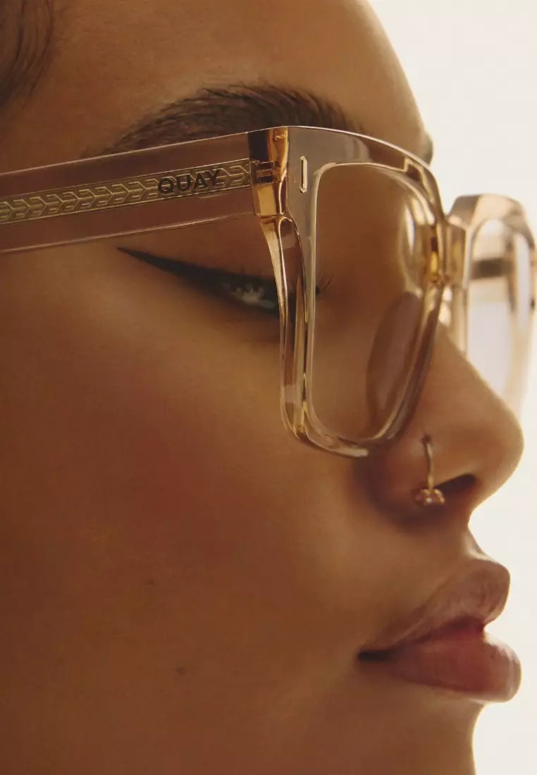QUAY Bold Type Optical Eyeglasses - Oat