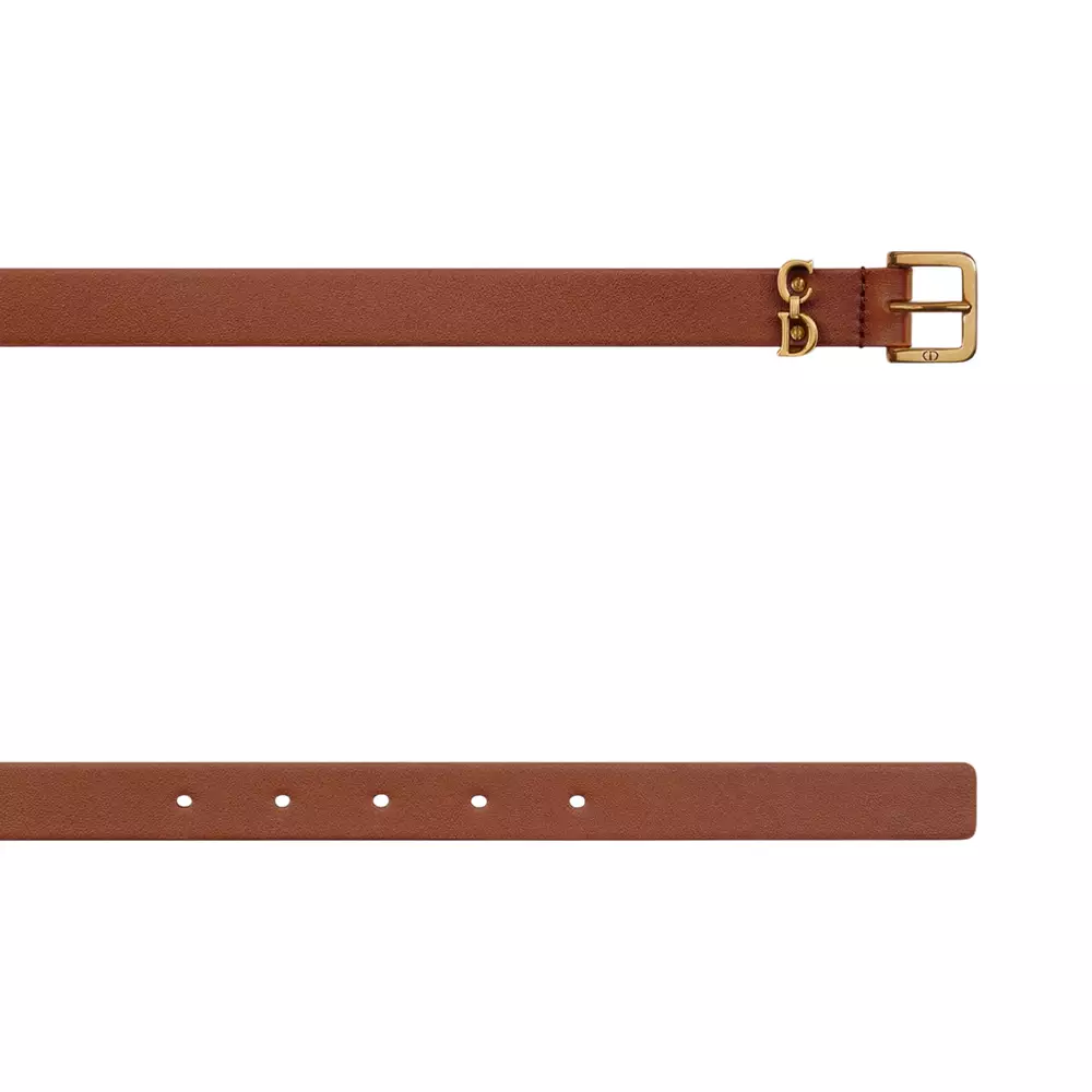 [4.4PRIL KEJUTAN HARGA] Saddle Loop Smooth Calfskin Belt 20mm Golden Saddle