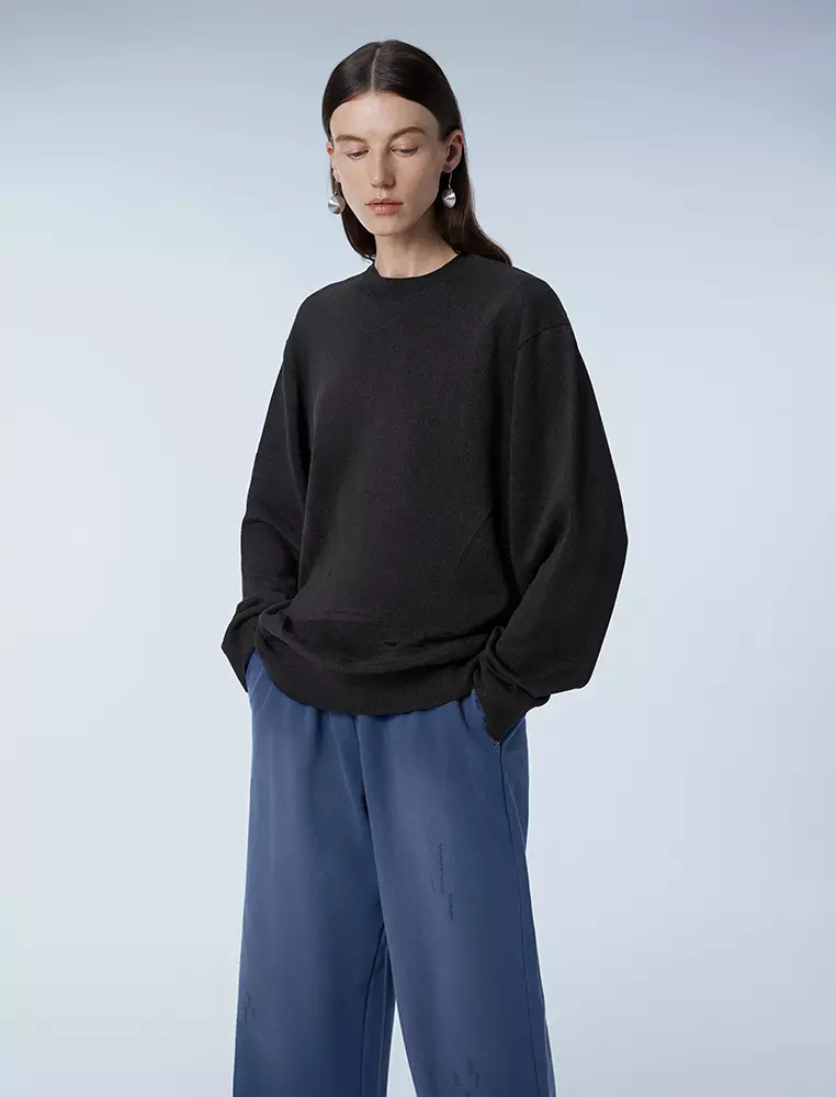   Long Sleeve Pullover Knit Sweater