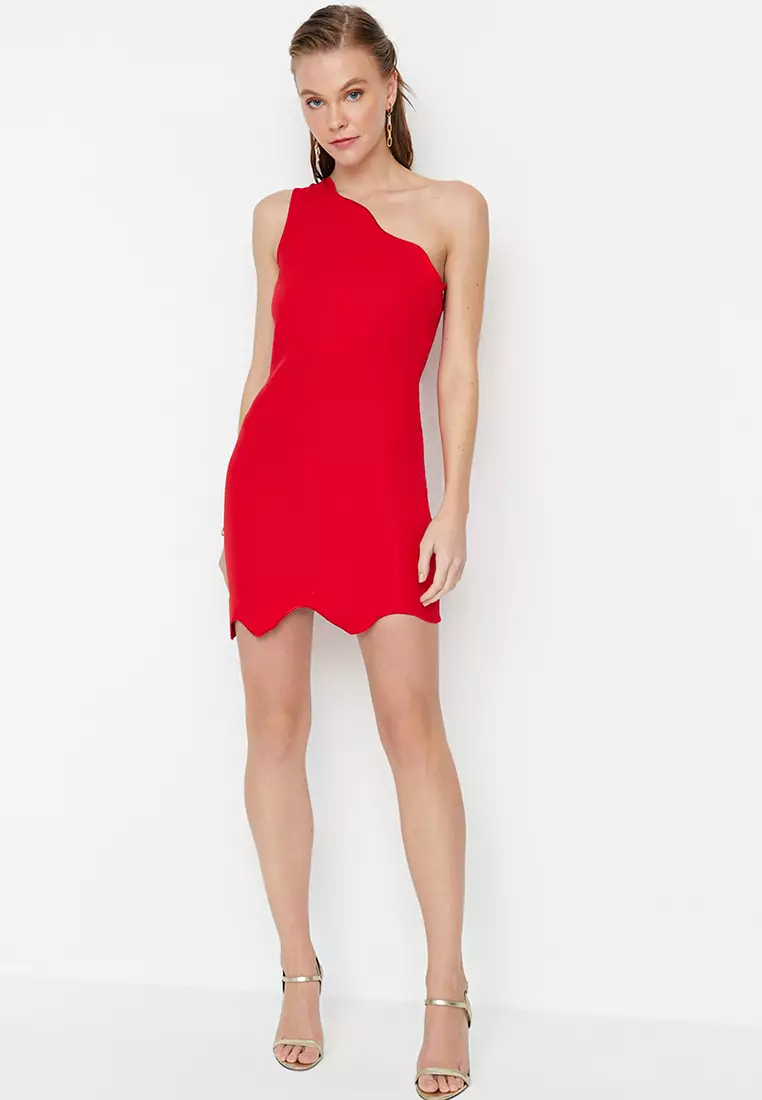 Buy Trendyol Scallop Mini Dress 2024 Online | ZALORA Philippines