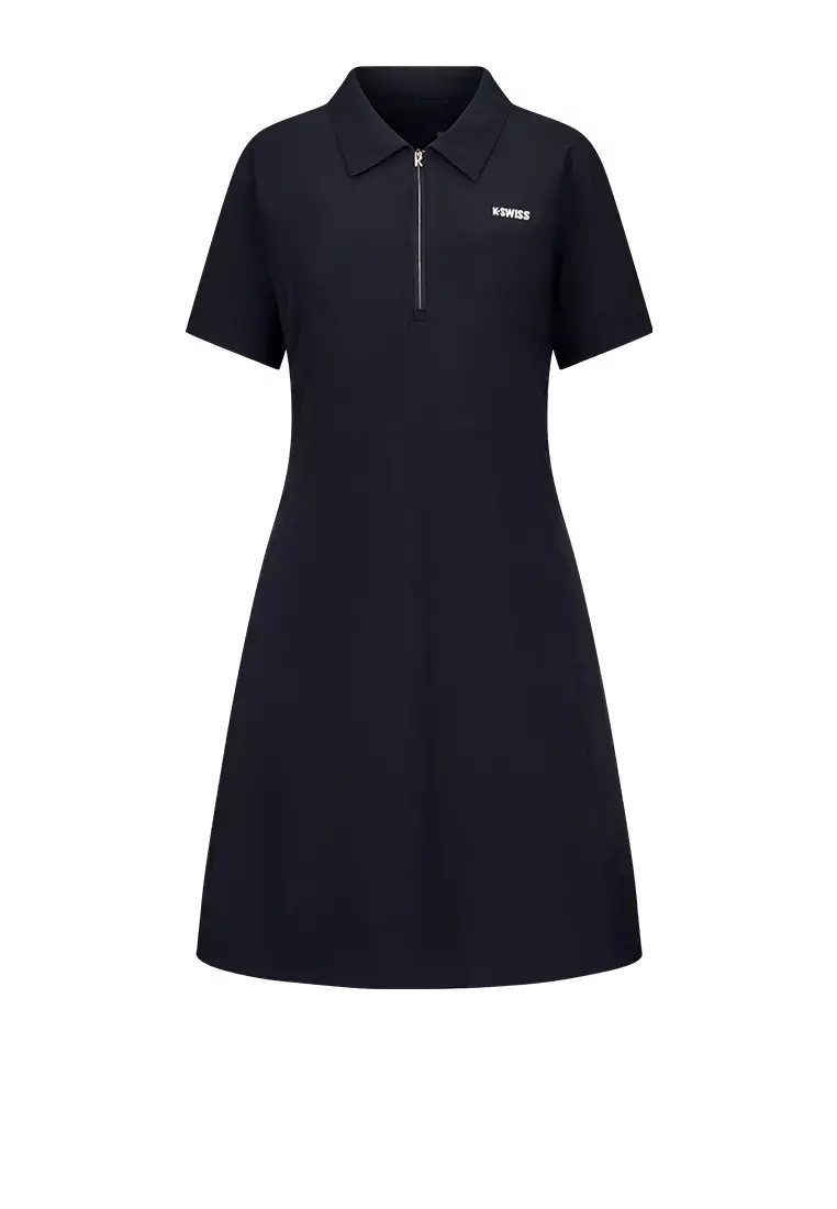 女裝 K-SWISS LOGO 半拉鏈 POLO 連身裙