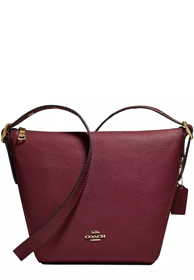 Coach Small Dufflette Bag in Wine 21377