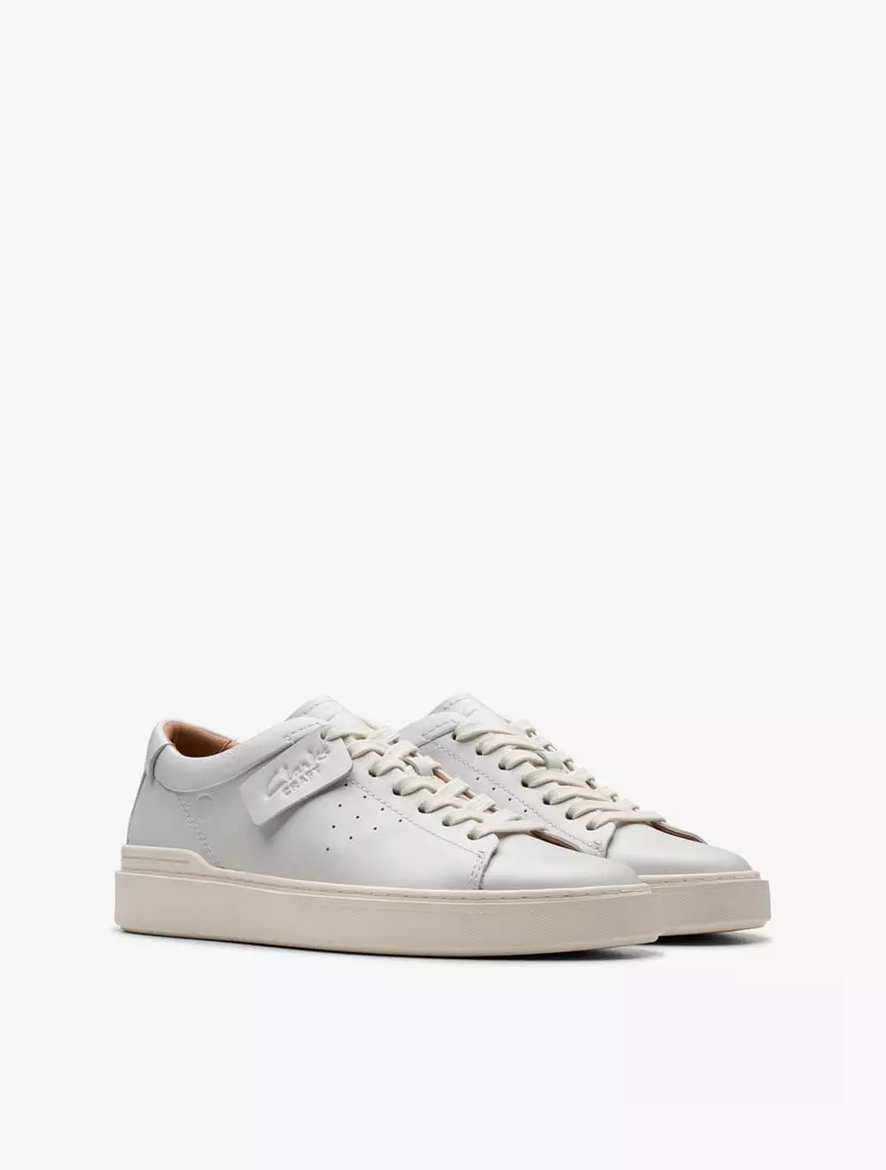 Clarks Craft Swift Men's Sneakers - White Leather