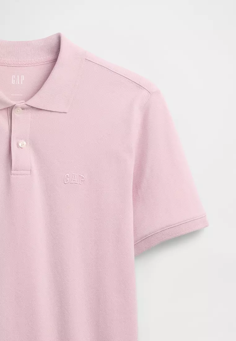 Logo Pique Polo Shirt