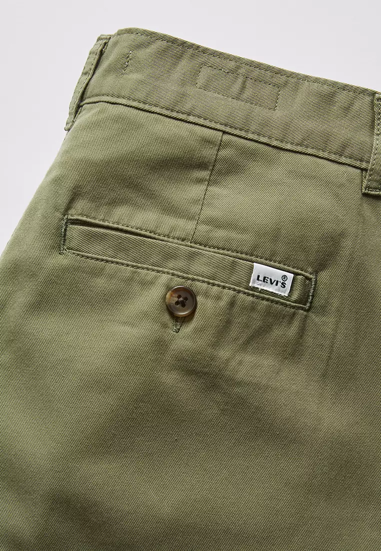 パンツ LEVI S Women Straight Pants A7535 0000 Green Levi's® Women's Pleated Wide-Leg Trousers - Deep Lichen
