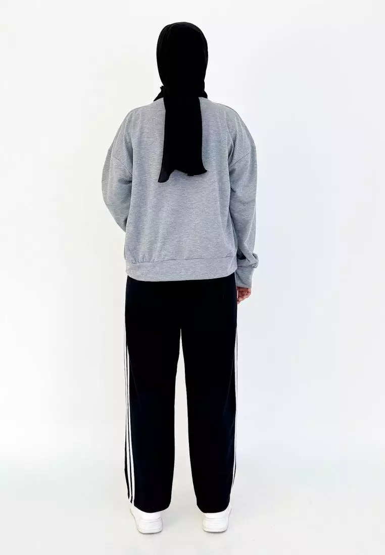 Set Sporty Daily (Setelan Training Sweatpants) ABUMUDA - HITAM