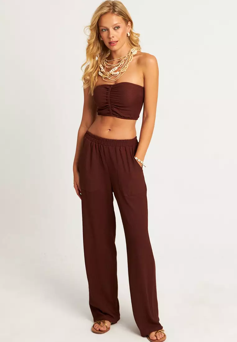 Top And Bottom Ruched Set