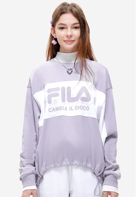 FILA Online Exclusive FUSION FILA Logo Color Blocks Sweatshirt 2023 | Buy Online | ZALORA Hong Kong