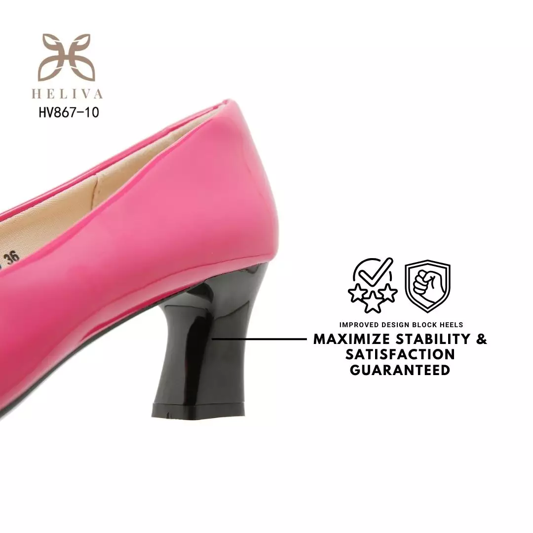 Heliva Livanna Classic Pointed Toe Glossy Heels 5.5cm Sole HV867-10
