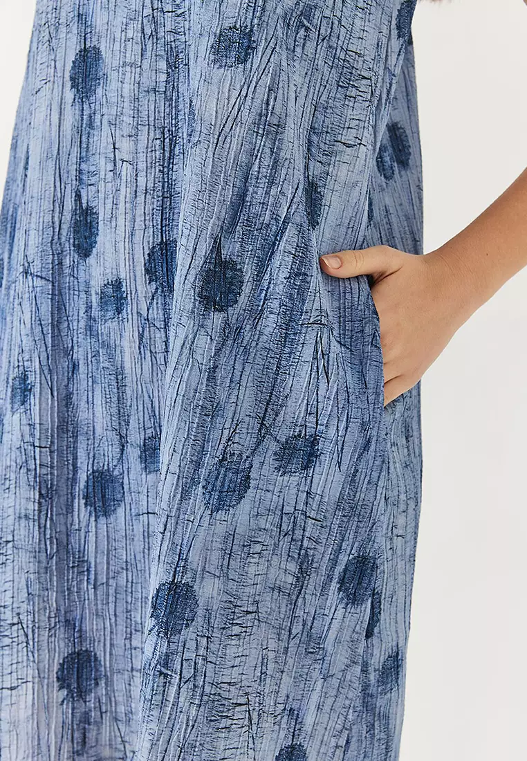 Women's A-Line Pocket Detail Printed Dress 70306 60271062