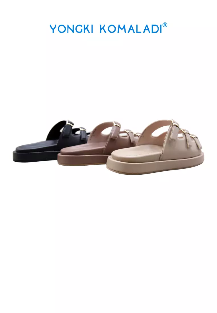 YONGKI KOMALADI SANDAL WANITA OL-KVN4690-24 MOCCA