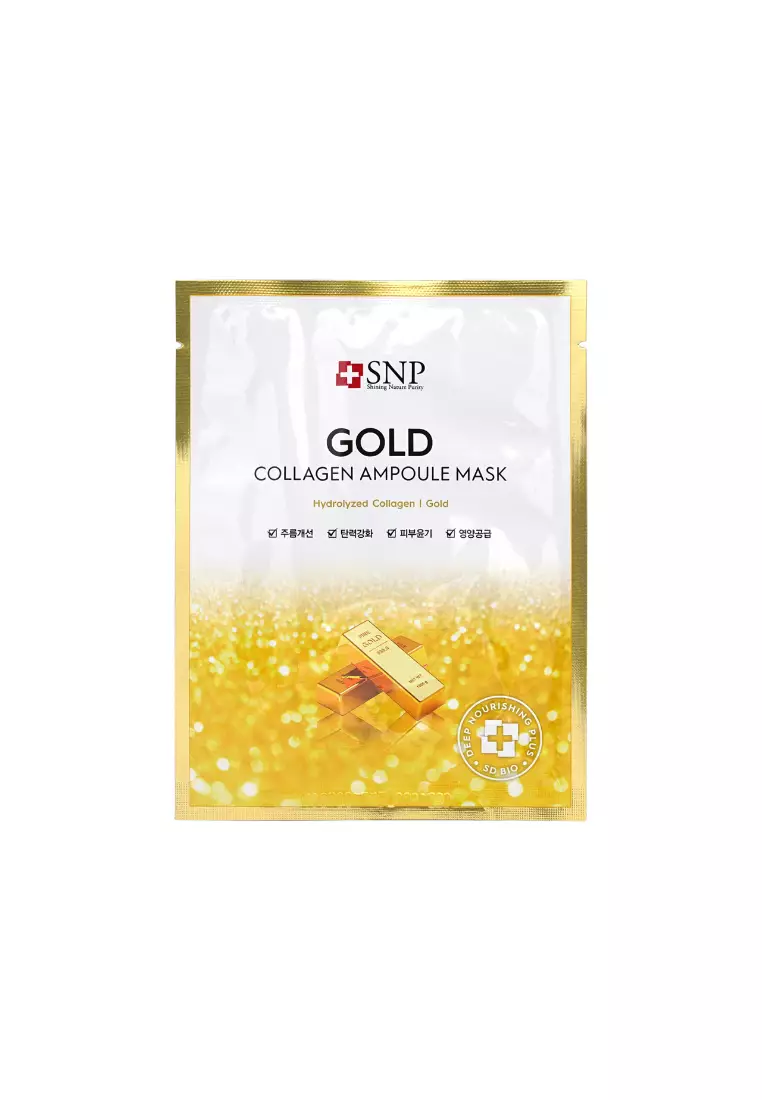 SNP Gold Collagen Ampoule Mask 10piece