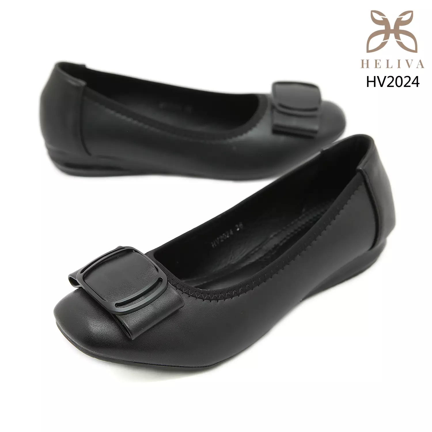 Heliva Hebe Loafer Slip On Shoes Square Toe Sol 2cm HV2024