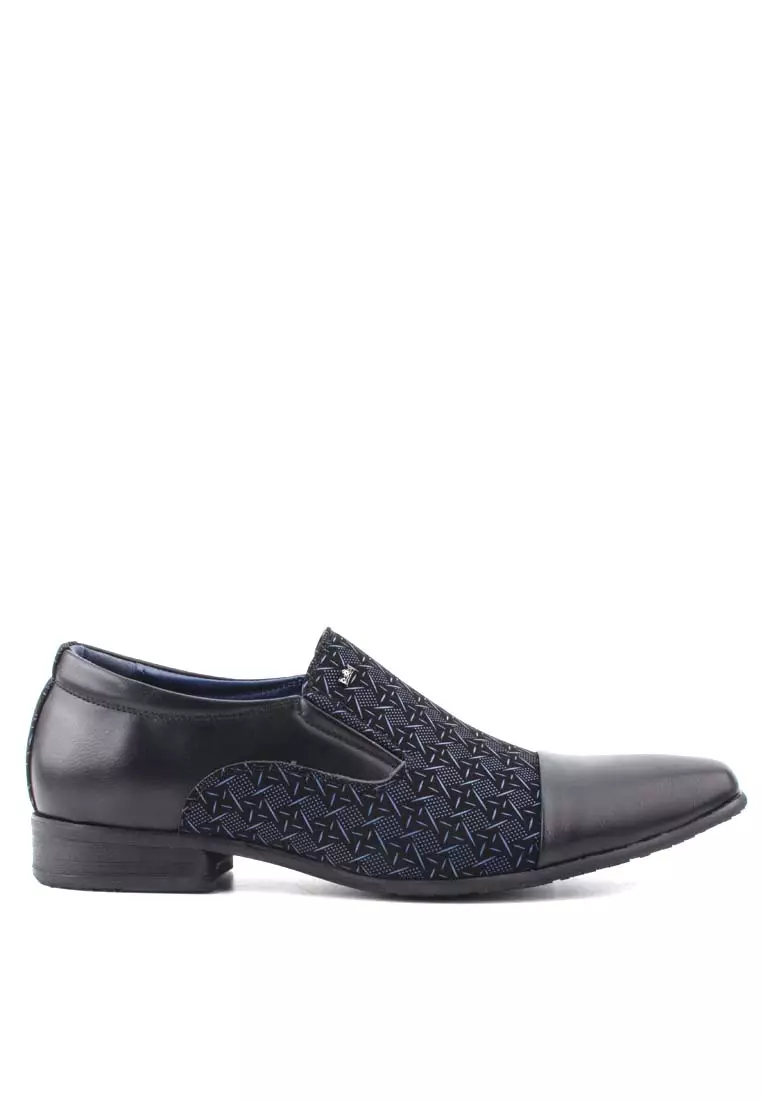 Mens dark clearance blue dress shoes