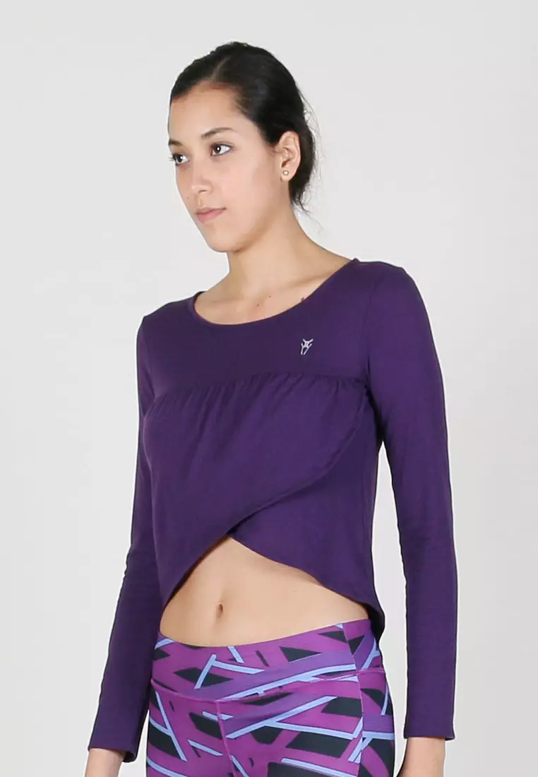 Women Overlap Long Sleeve Top