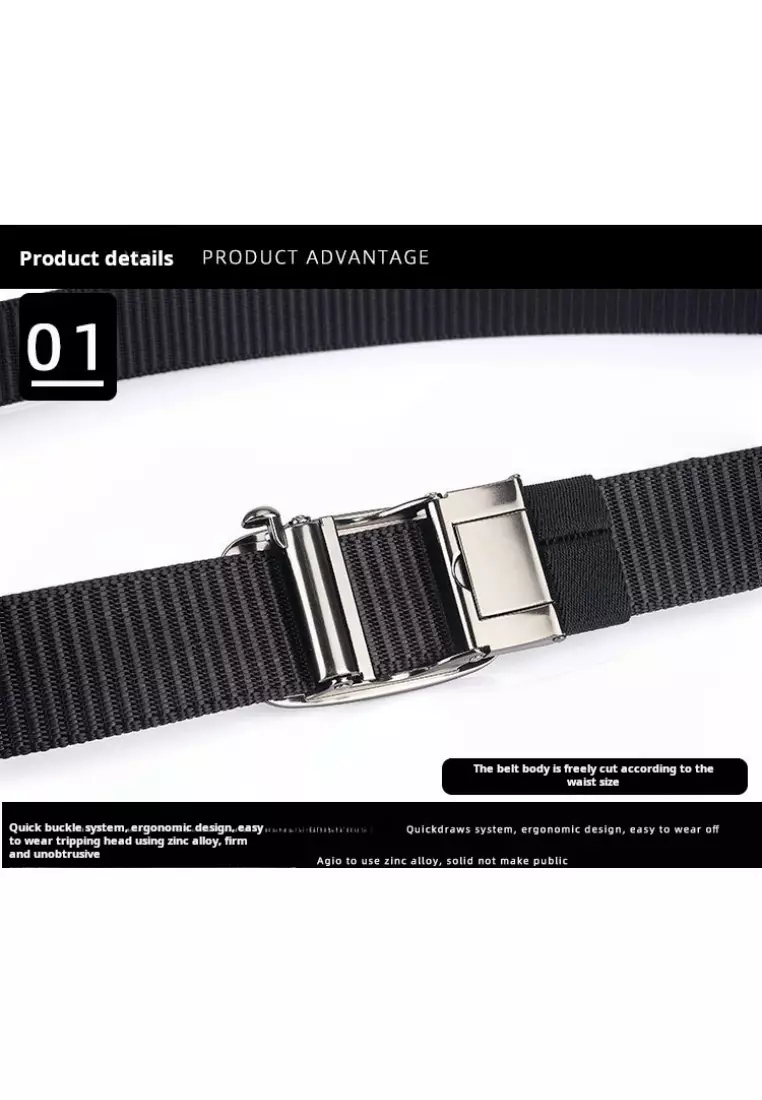 3.5CM Thickened Nylon Automatic Buckle Outdoor Belt