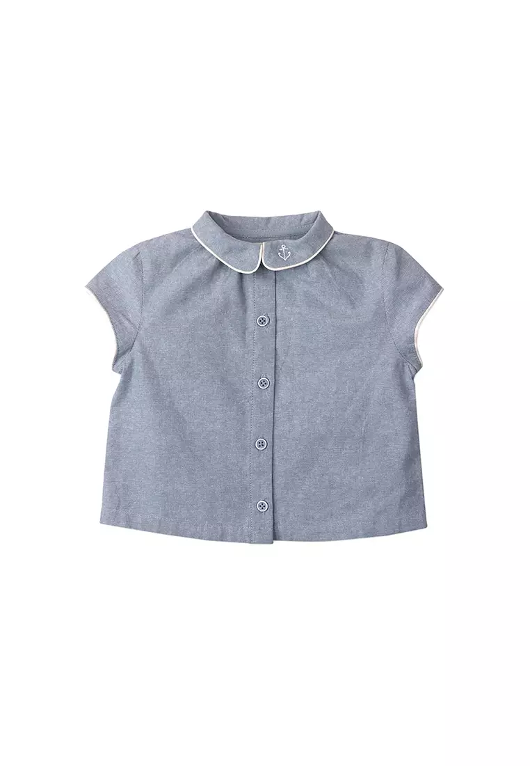  French Toast girls Short Sleeve Peter Pan Collar