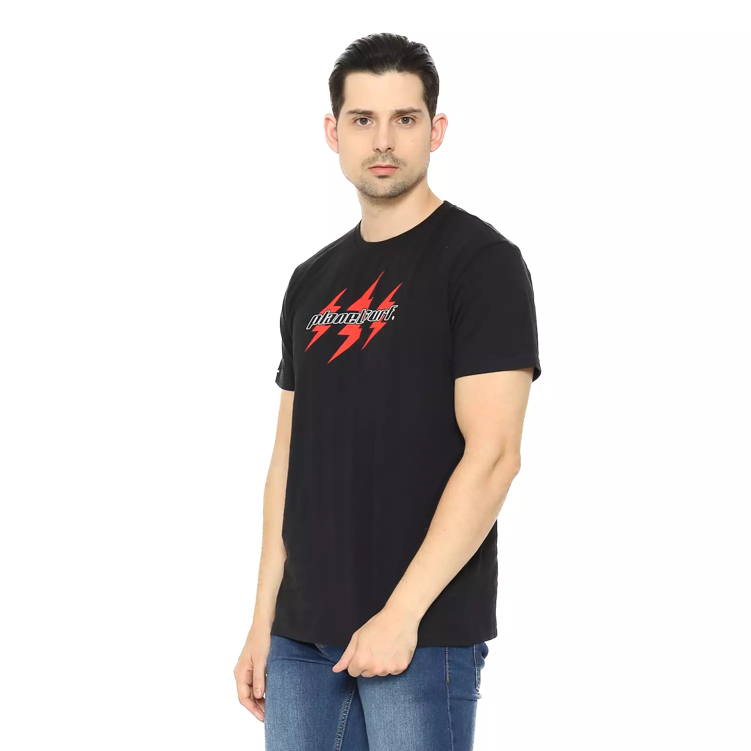 Planet Surf Clothing Kaos Lengan Pendek Pria Glitzern Men Tee Planet Surf