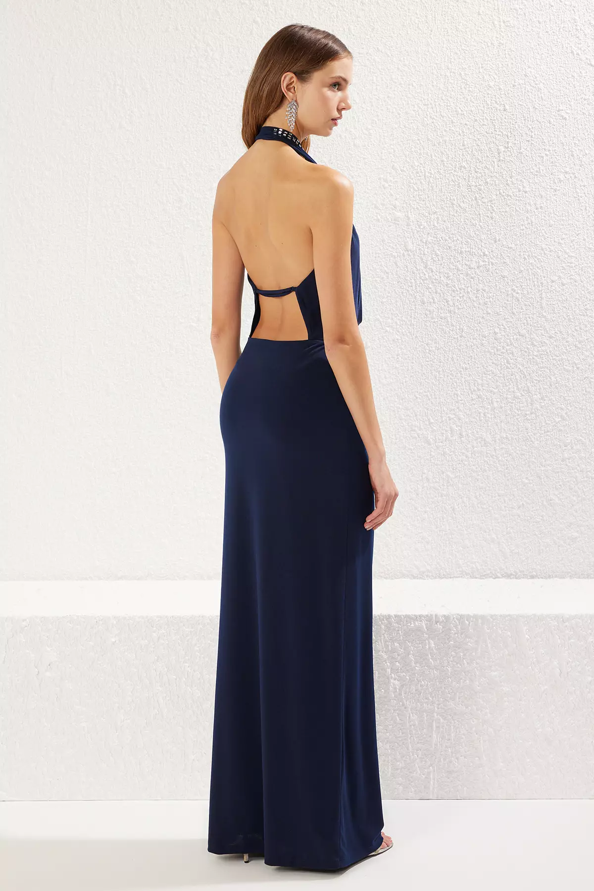 Halter Evening Maxi Dress