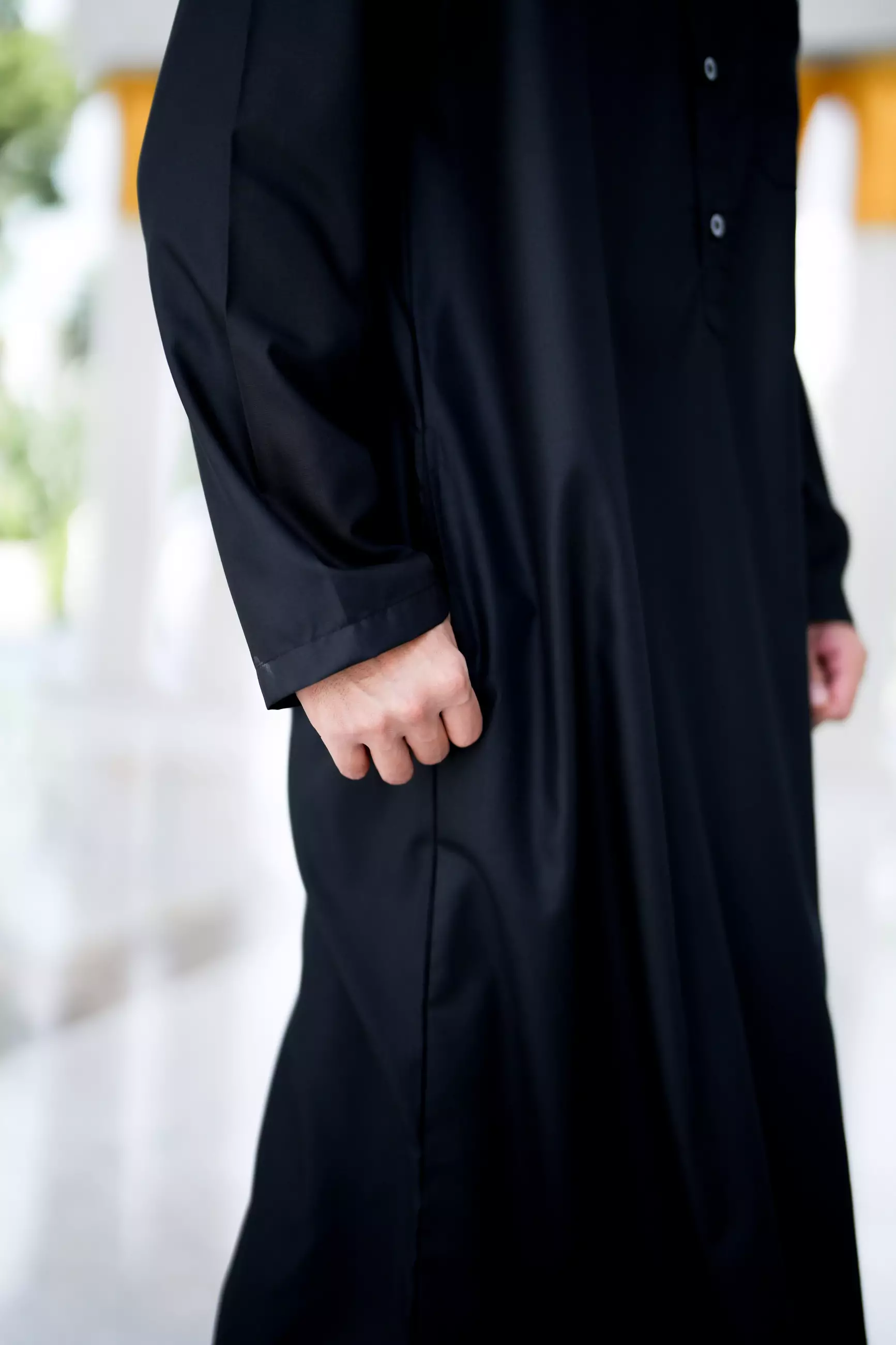 Koko Jubah Gamis Pria  Zayn Black Regular Fit