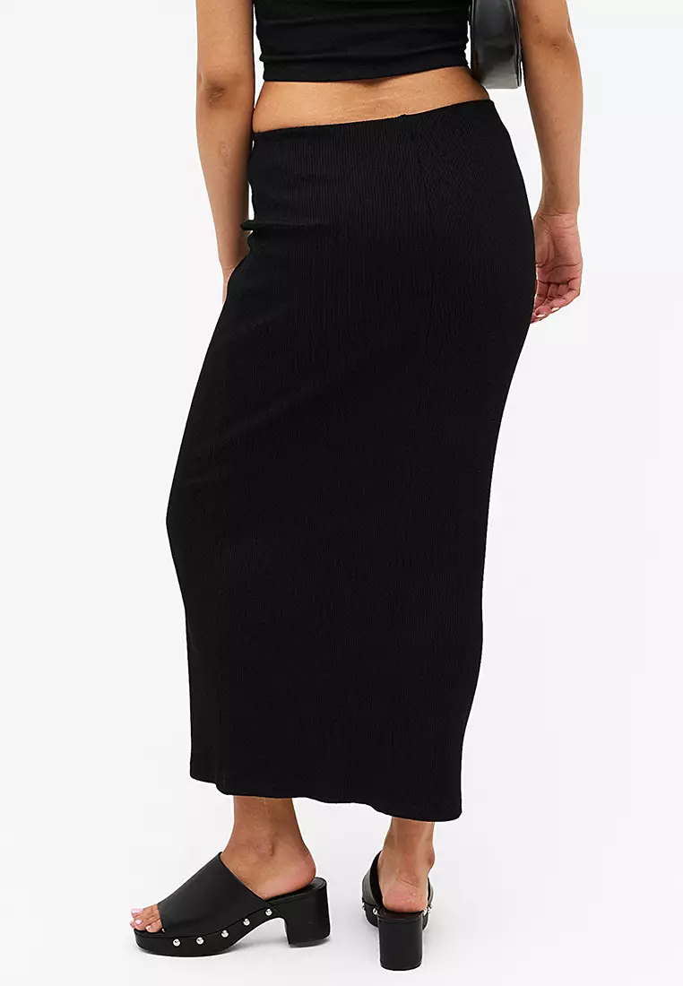 High waisted sales tight maxi skirt