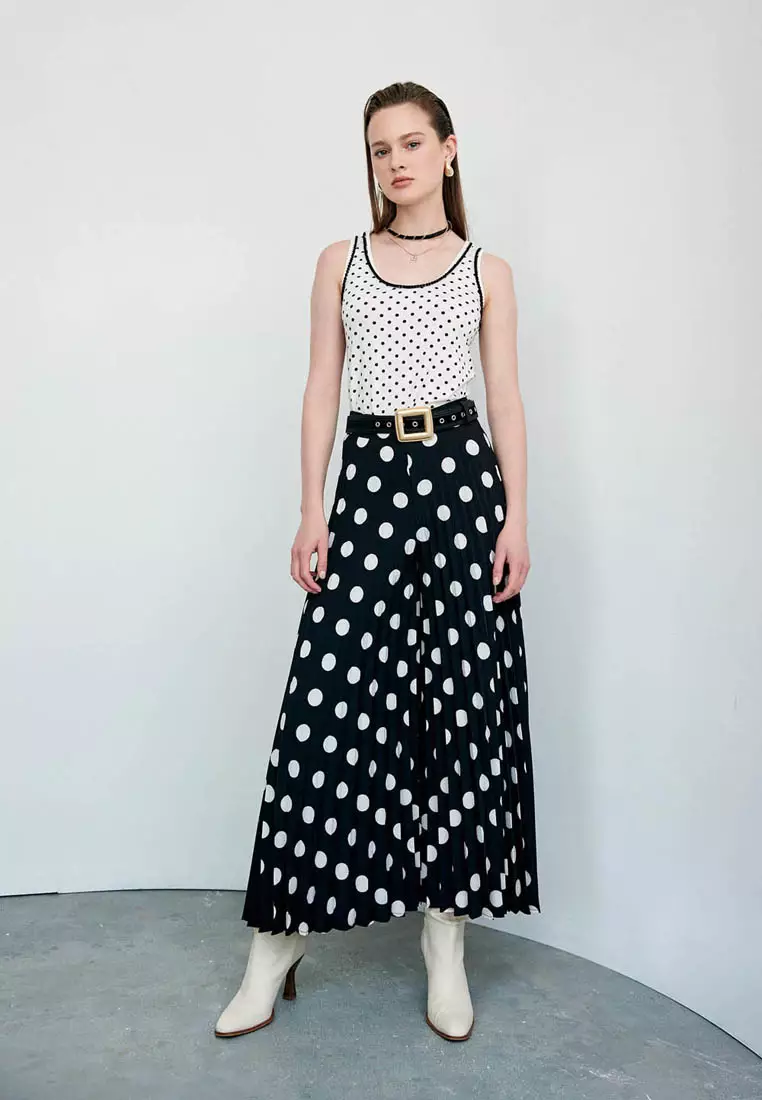 Polka Dot Print Tank Top
