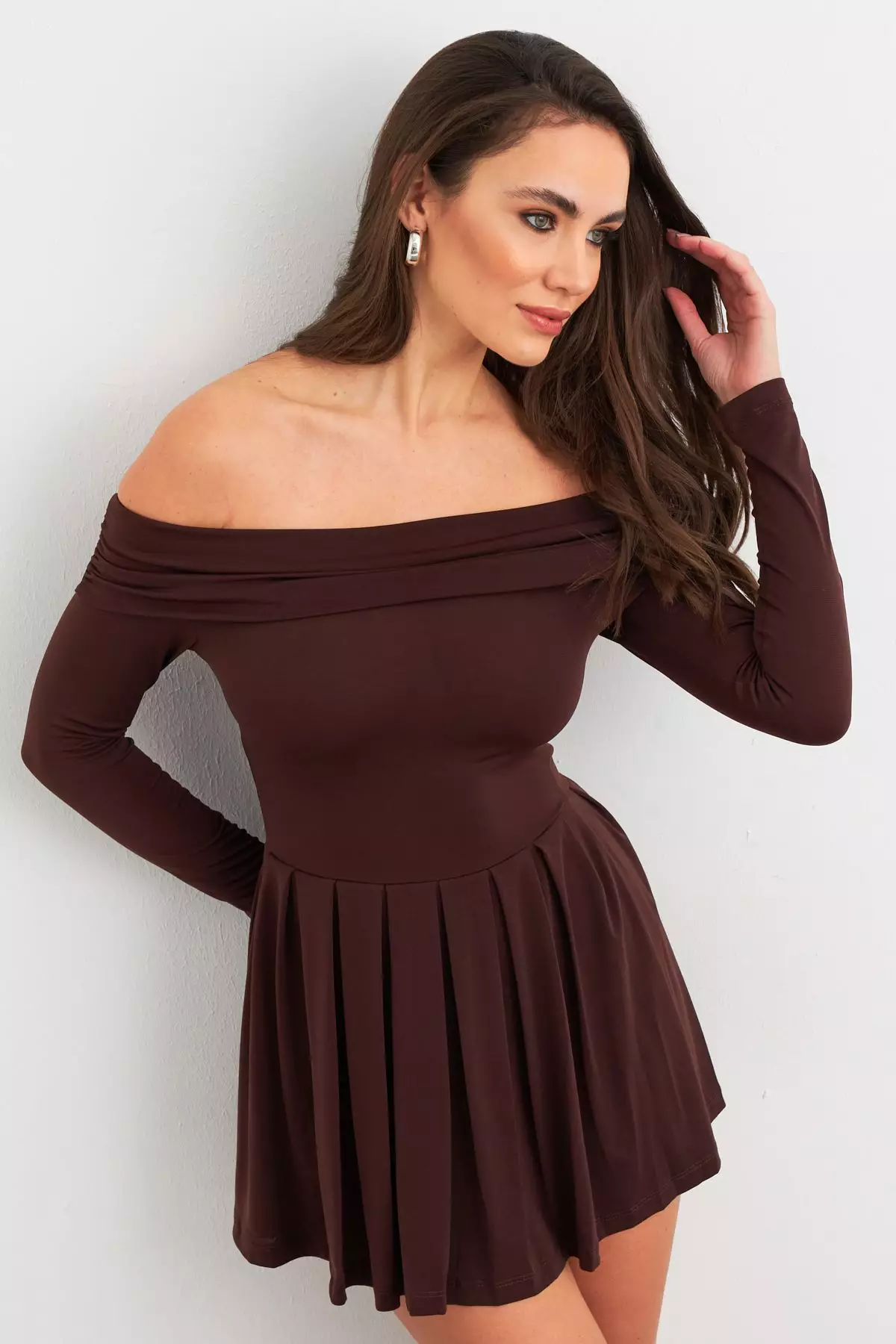 Madonna Collar Midi Dress
