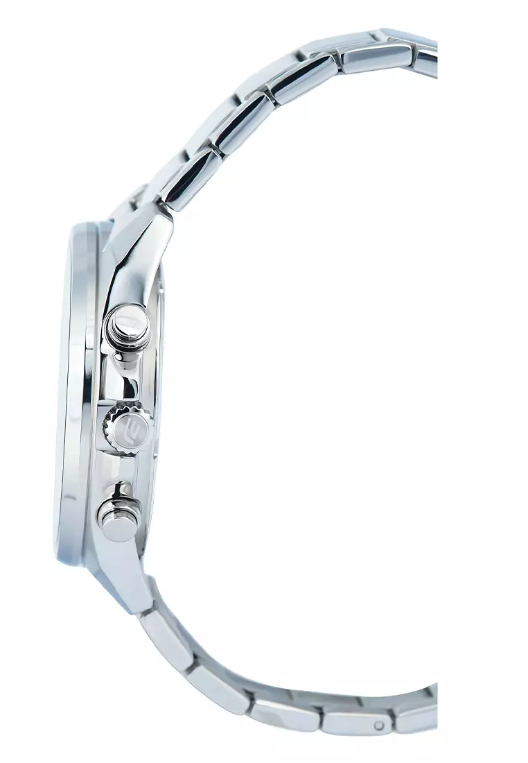 Casio Edifice EFV-650D-1AV Jam Tangan Analog Pria - Silver Black - Stainless Steel