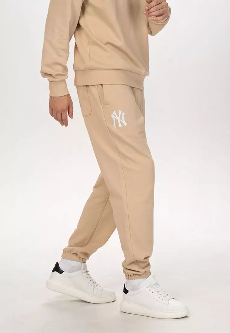 New York Yankees MLB Color Era Oat Milk Knit Pants
